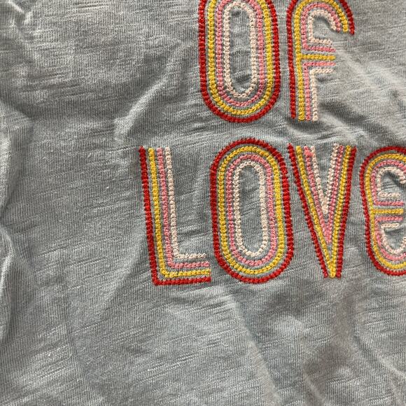 Little Bird by Jools Oliver Blue Full Of Love Short Sleeve Shirt - Picture 3 of 6